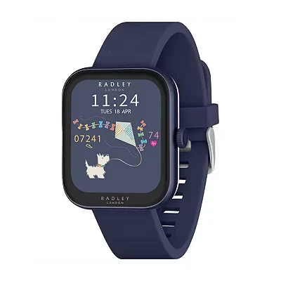 Image of Radley Ladies Series 32 Smart Navy Silicone Strap Watch