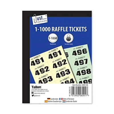 Image of 3xStationery cloakroom and raffle tickets 1 1000