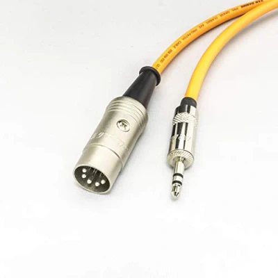 Image of LittleBits MIDI Module over Mini Jack Cable. 3.5mm TRS to 5 Pin DIN Lead