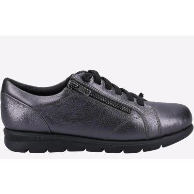 Image of Fleet &amp; Foster Polperro MEMORY FOAM Shoe Womens Grey Size UK 4