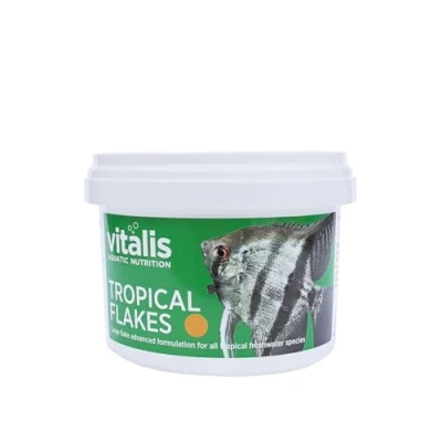 Image of Vitalis Tropical Flakes 22g Fish Food