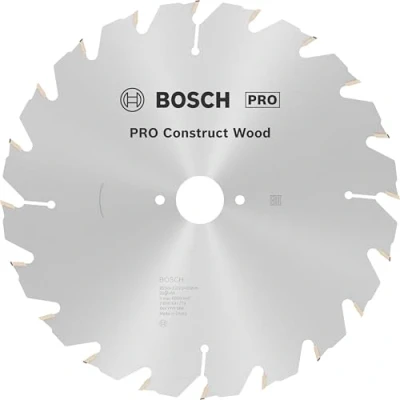 Image of Bosch 2608641774 250 x 3.2 30 mm Construction Wood Mitre Table Circular Saw