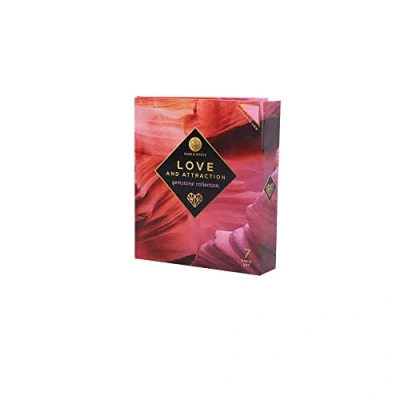 Image of Nemesis Now Love and Attraction Gemstone Collection, Multi Coloured, Black Pouch Included, 7 Piece Set, Comes in a Beautiful Gift Box