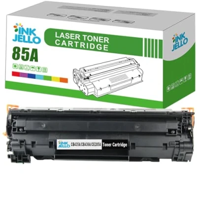 Image of InkJello Compatible Toner Cartridge Replacement for Canon i SENSYS LBP 6000 6000B 6020 6020B 6030 6030B 6030w MF 3010 CE285A CRG 725 (Black)