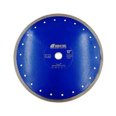 Image of SHDIATOOL Diamond Cutting Disc 300mm / 12 Inch X Mesh Turbo Saw Blade for Tile Marble Ceramic Porcelain