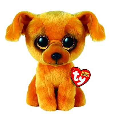 Image of TY Toys Beanie Boo Lightbrown Dog Zuzu 15 CM, Brown (2009294)