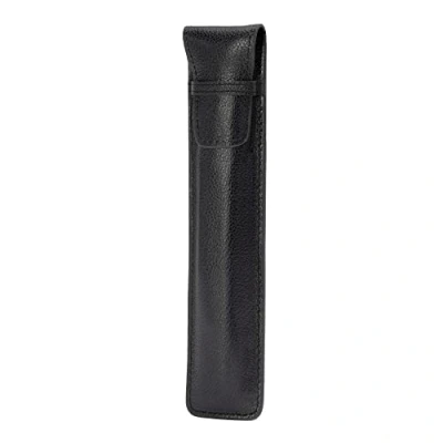 Image of TORRO Pencil Sleeve Compatible with Apple (Pro, USB C, 2nd and 1st Generation) Genuine Leather Case Microfibre Lining (Black)