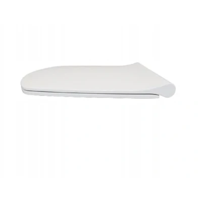 Image of Ramm Toilet Seat Compatible with Cersanit Carina Slim Soft Close Mechanism, Made of Antibacterial Duroplast Quick Release Function