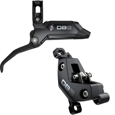 Image of SRAM DB8 Stealth Disc Brake and Lever Front or Rear, 2000mm Hose, Mineral Oil Hydraulic, Post Mount, Diffusion Black,