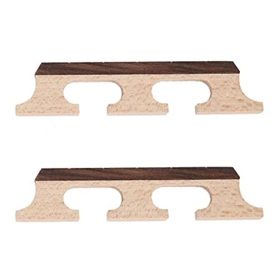 Image of Dilwe Banjo Bridge, Wooden Bridge for 5 String Accessories Other Instrument
