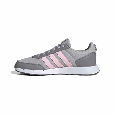 Image of adidas Women&#039;s Run 50s Shoes, Grey Two/Clear Pink/Grey Three, 8.5 UK