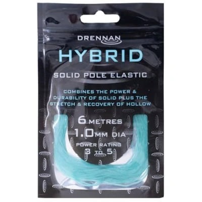 Image of Drennan Hybrid Elastic (1.0mm Aqua)
