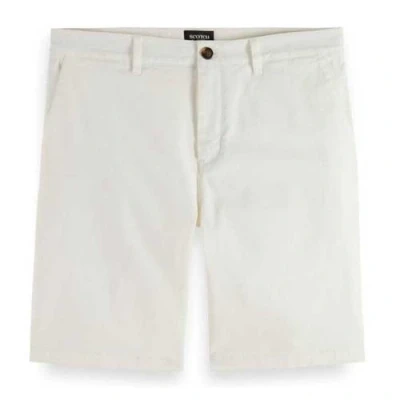 Image of Scotch &amp; Soda Men&#039;s Stuart Chino Short, White, 32W