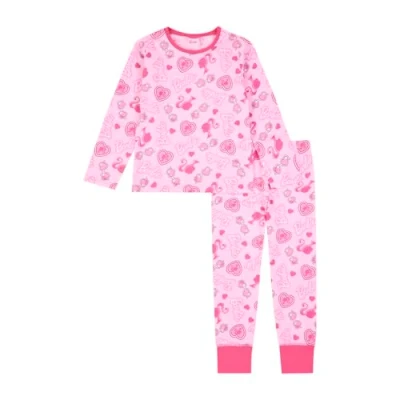 Image of Barbie Girls Pyjamas 100% Cotton Pjs Long Doll Gifts Clothes Official Merchandise 4 5 Years Pink