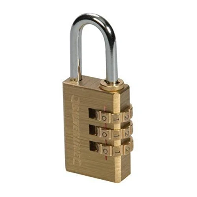 Image of Silverline Combination Padlock Brass 3 Digit