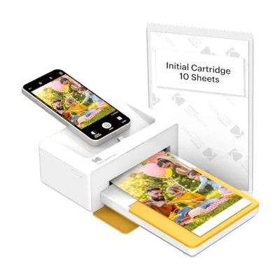 Image of KODAK Dock Plus 4PASS Instant Photo Printer (4x6) + 10 Sheets