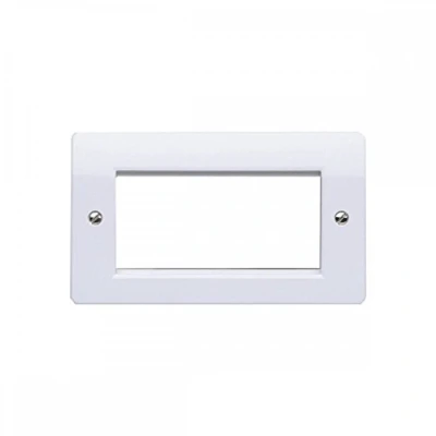 Image of Logic Plus 2 Gang 4 Module Euro Frontplate