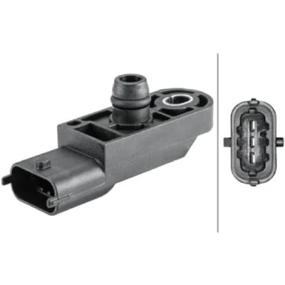 Image of 1859084A50, 1859084A50000 Sensor, boost pressure HELLA 6PP 358 152 301 RENAULT: TRAFIC 2 Kasten, Kadjar, DACIA: Duster II