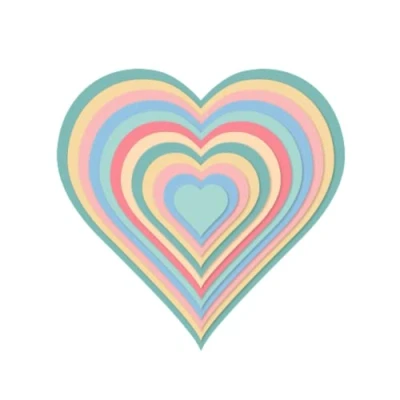 Image of Craftelier Essential Die Set for Scrapbooking and Crafting Creations Heart Shape Approximate Sizes Between 2,5 x cm 13,7
