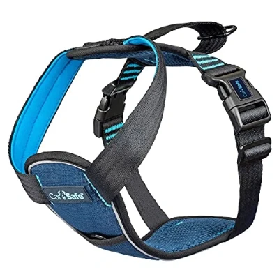 Image of CarSafe Crash Tested Dog Safety Harness from the makers of Halti. to 32Kg/70lbs, Safely Secure in Car, Comfortable and Padded Design, for Toy, Small, Medium Large Dogs