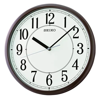 Image of Seiko Brown Plastic Wall Clocks 305mm