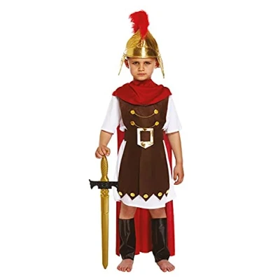 Image of BOYS ROMAN GENERAL KIDS SPARTA SOLDIER FANCY DRESS OUTFIT COSTUME 7 9 YEARS