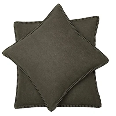 Image of David Fussenegger Cushion Cover Army Decorative Made of Cotton Fluffy Soft 40 x cm