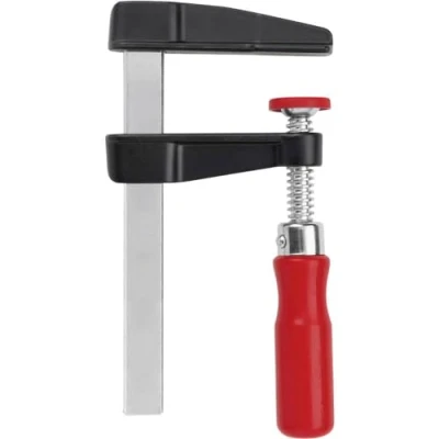 Image of Bessey LM25/5&quot;LM&quot; Die Cast Zinc Screw Clamp, Red/Black, 250/50 mm