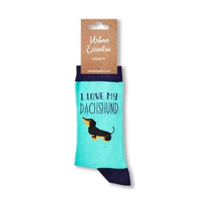 Image of Urban Eccentric Unisex I Love My Dachshund Socks Gift 1 Pair Cotton Rich Premium Novelty Gifts (LADIES 4 8)