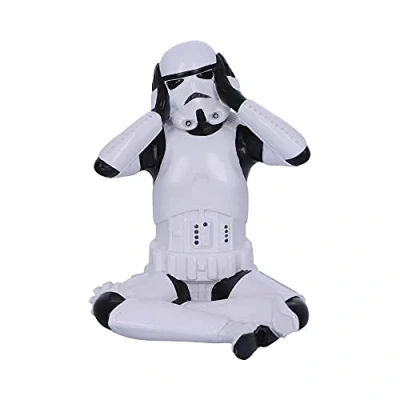 Image of Nemesis Now B4893P9 Original Stormtrooper Three Wise Sci Fi Hear No Evil, Multicolour, One Size