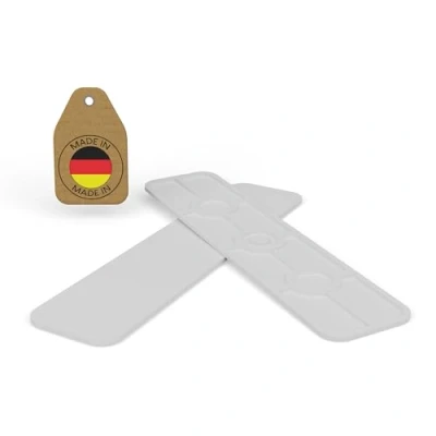 Image of FUX 100 Pcs. Packers, 100mm x 24mm 1 6mm, Plastic Packers and shims, Glazing Window spacers (1mm)