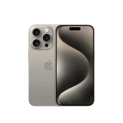Image of Apple iPhone 15 Pro (256 GB) Natural Titanium (Renewed)