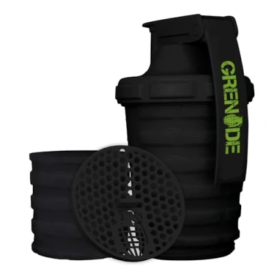 Image of Grenade Shaker with Capsule Storage Facility, Black