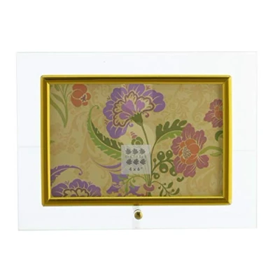 Image of Sixtrees Flat Bevelled Glass Gold 6x4 Photo Frame Horizontal