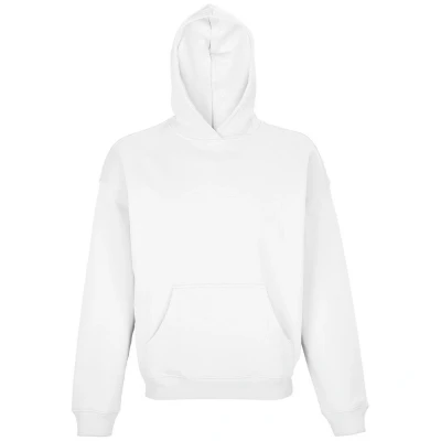 Image of SOLS Unisex Adult Connor Organic Oversized Hoodie (White) Cotton Size Small