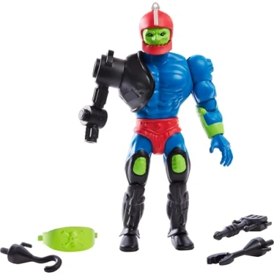 Image of Masters of the Universe Origins Action Figure Trap Jaw Collectible, 5.5 Inch MOTU Popular Villain Toy with 16 Posable Joints &amp; Accessories, HYD41