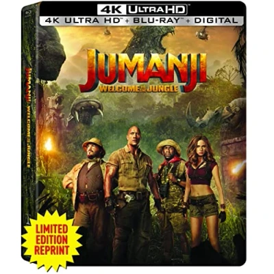 Image of Jumanji: Welcome To The Jungle (Limited Edition Steelbook) [4K UHD + Blu ray Digital] [Region Free] [Blu ray]