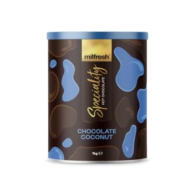 Image of Milfresh Speciality Hot Chocolate 1kg (40 Servings) Instant Powder (1kg, Coconut Chocolate)