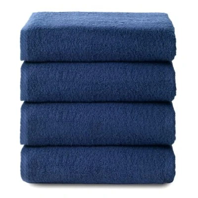 Image of Top Towel Plus Bath Towels 4 Face or Bidet 30 x 50 cm 100% Cotton Navy
