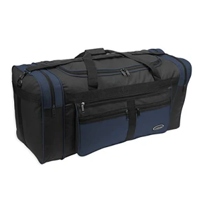 Image of ARIANA Lightweight Holdall Duffle Cargo Travel Cabin Gym Bag 2002 (Medium 25&quot; (L65xW29xH32 cm), Black Navy)