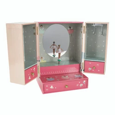 Image of Floss &amp; Rock 43P6385 Enchanted Musical Jewelry Box Wardrobe with Drawer