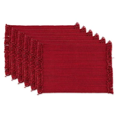 Image of DII Tabletop Collection, Cotton, Redwood, Placemat Set, 13x19