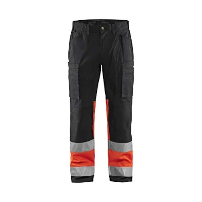Image of BLÅKLÄDER Hi Vis Trousers Stretch Men 42R Black/Red