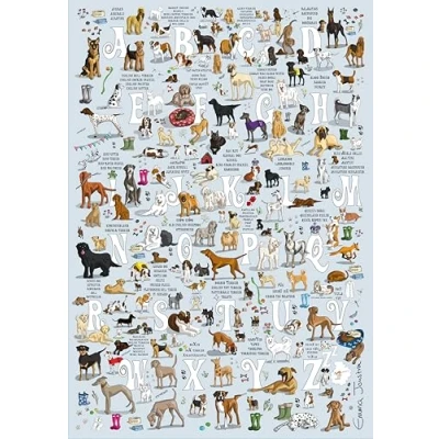 Image of Emma Joustra Jigsaw Puzzle &#039;Dogs A Z&#039; 1000 Piece Great British Jigsaws