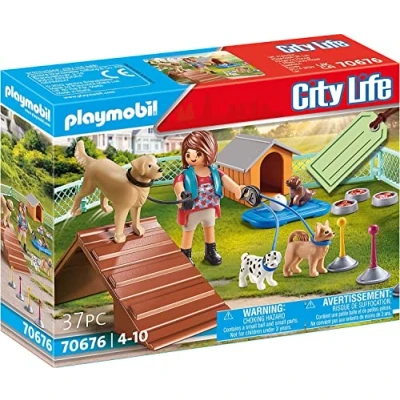 Image of Playmobil 70676 Dog Trainer Gift Set, Fun Imaginative Role Play, PlaySets Suitable for Children Ages 4+