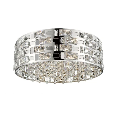 Image of Lola 6 Light Flush Ceiling Chrome