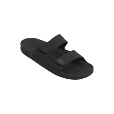 Image of Quiksilver RIVI Double Adjust Slippers, Men&#039;s, Size: 13, Black shoes