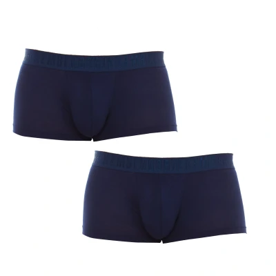 Image of Bikkembergs Mens Pack 2 Boxers Fashion Bamboo BKK1UTR03BI man Blue Rubber Size Large