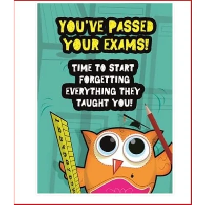 Image of Hallmark Congratulations Passing Exams Card You&#039;ve Passed Your Exams!