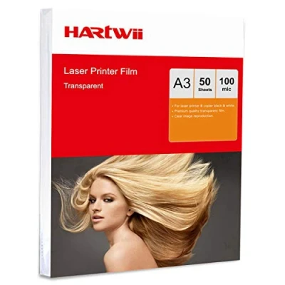Image of A3 Overhead Projector OHP Film 50 Sheets for Laser Copier Printing Hartwii